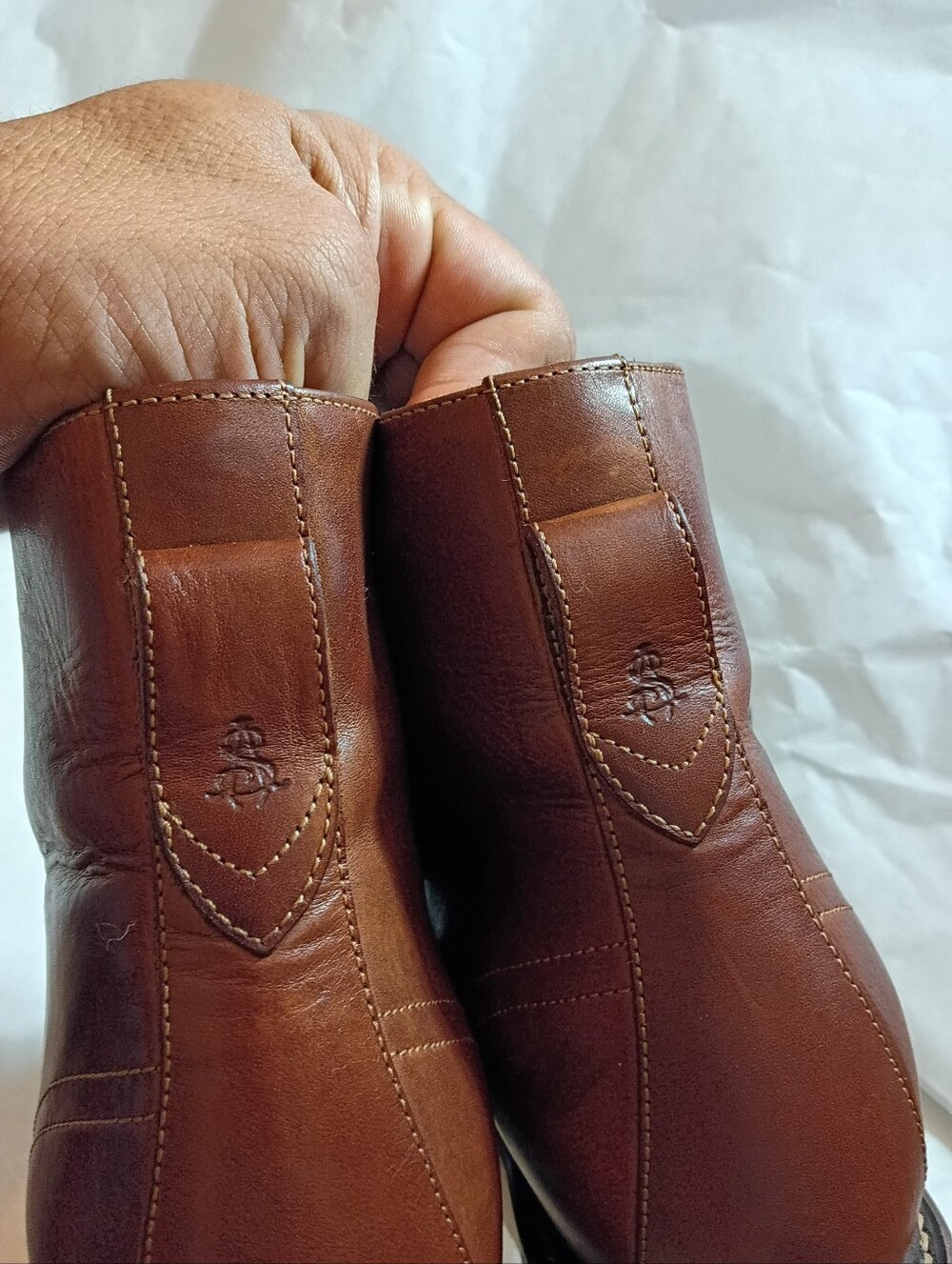 The Office of Angela Scott Mr. Ryan wedge chukka boots 38.brown leather lace up - Picture 4 of 15